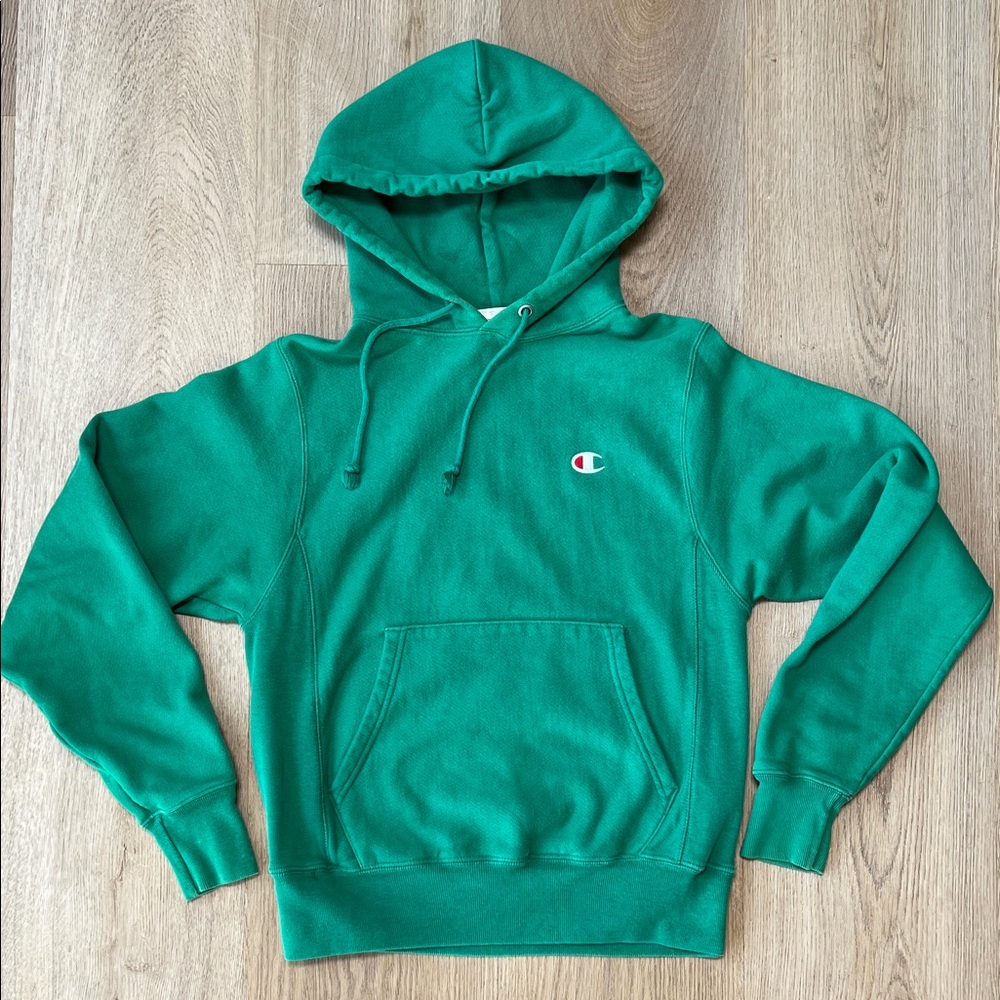 Champion reverse weave vintage 80’s/90’s Green Pullover Hoodie - Picture 2 of 9